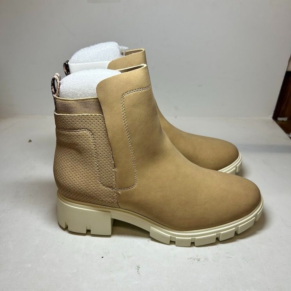 Journee Collection Womens 8 M Tan Jeeva Zip Up Ankle Booties NIB MH4 - Picture 2 of 5